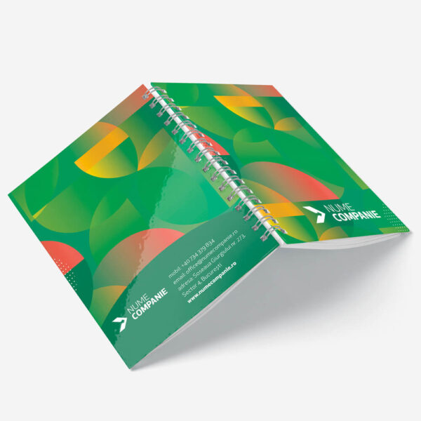 Agenda A5 personalizata Dynamic Green