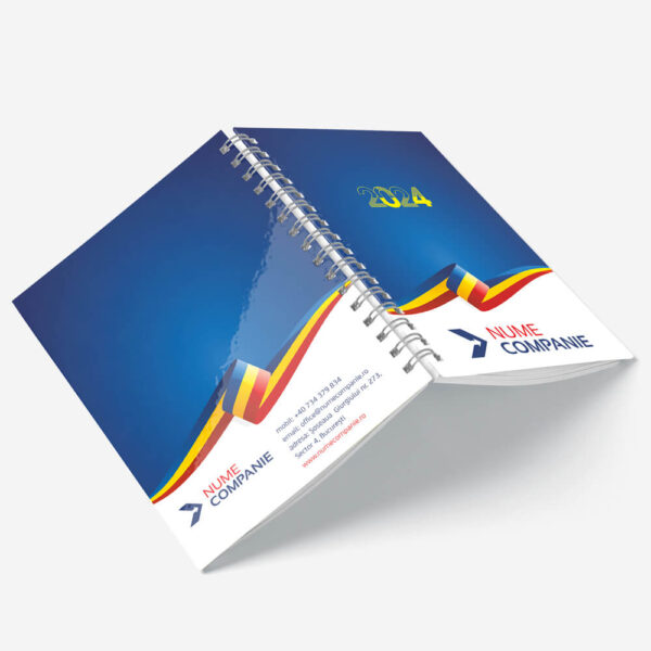 Agenda A5 Personalizata Tricolor