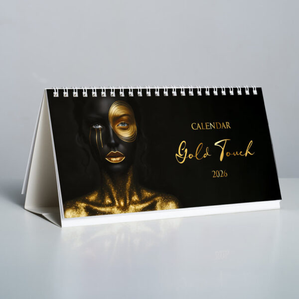 Calendar de birou DL Gold Touch coperta