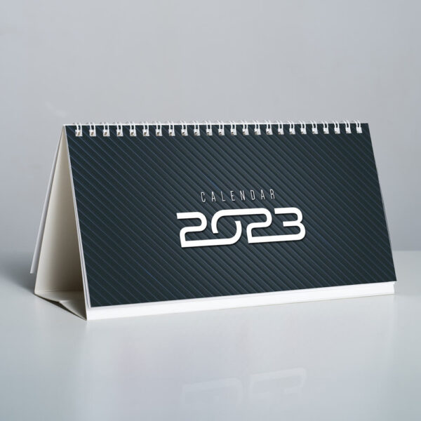 Calendar personalizat business negru