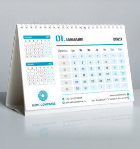 Calendar personalizat Business albastru