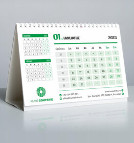Calendar personalizat Business verde