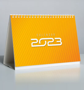 Calendar personalizat Business portocaliu