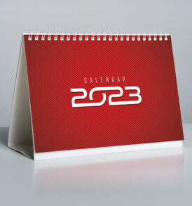 Calendar personalizat Business rosu