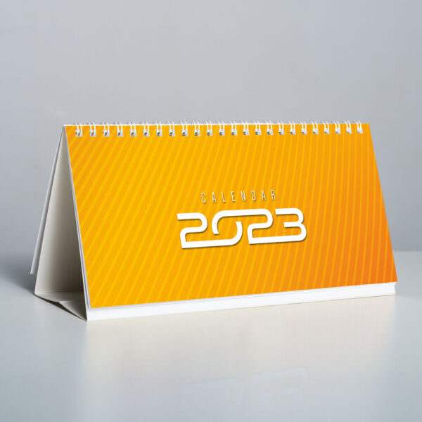 Calendar personalizat business portocaliu