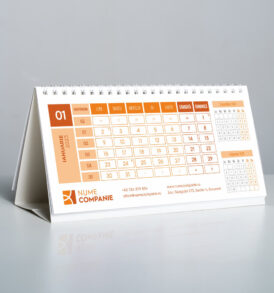 Calendar personalizat business portocaliu