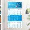 Calendar de perete bleu